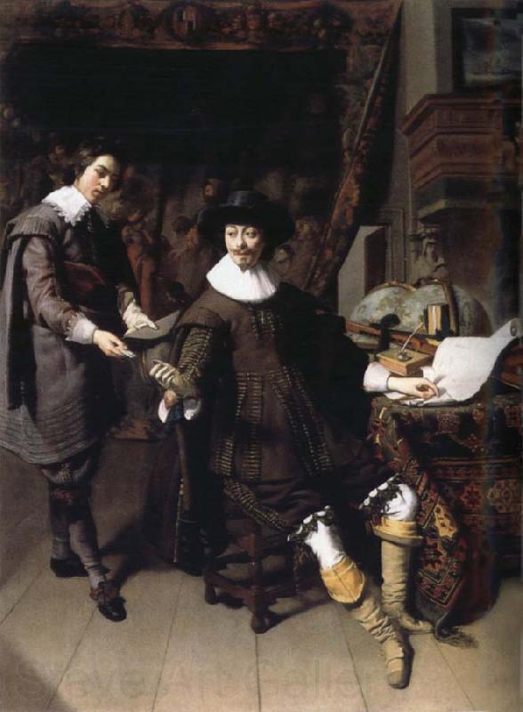 REMBRANDT Harmenszoon van Rijn Constantijn Huygens and His Secretary